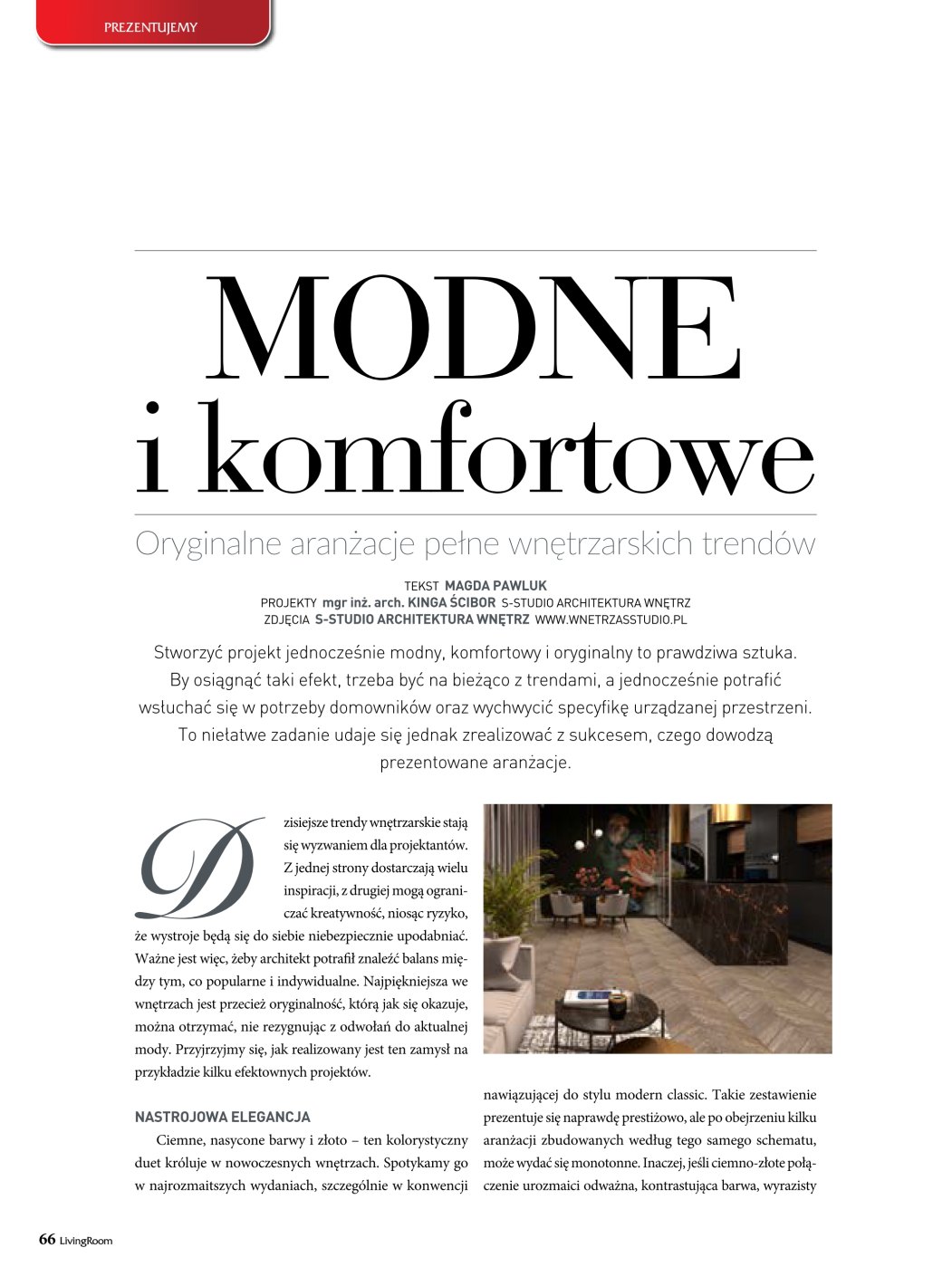 artykuł modne i komfortowe